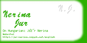 nerina jur business card